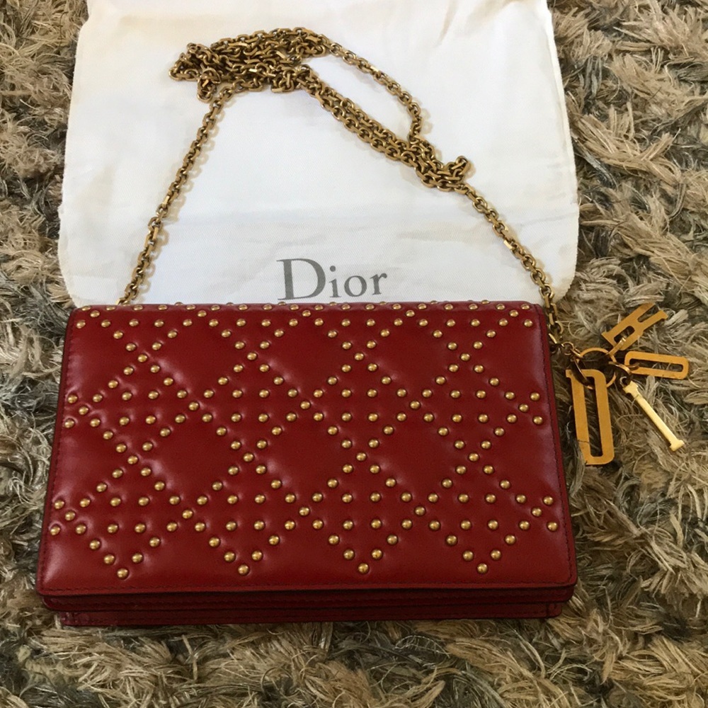 Dior WOC Purse - W SLG - LEA, Black & Red to Choose from